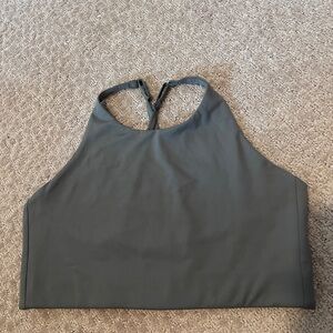 Girlfriend Collective Dark Green Sports Bra Top